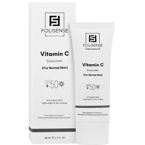 کرم ضد آفتاب روشن کننده ویتامین سی SPF50 فولیسنس