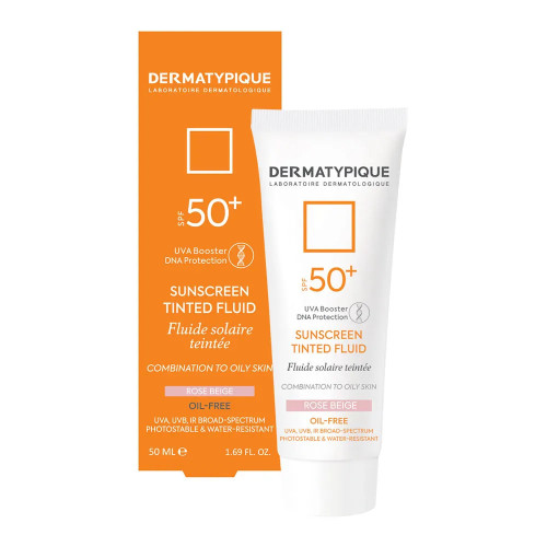 ضد آفتاب رنگی فلویید SPF50+ درماتیپیک مناسب پوست چرب